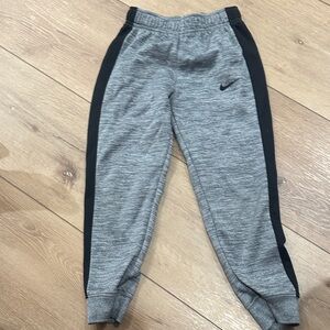 Nike Kids Gray and Black Sweatpants